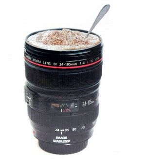Copo lente de câmera